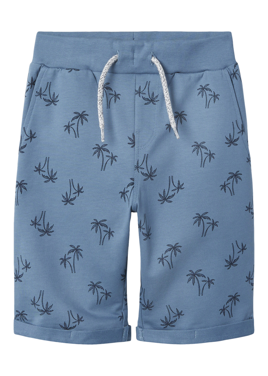 Name It Boys Blue Palm Tree Sweat Shorts (7-12yrs)