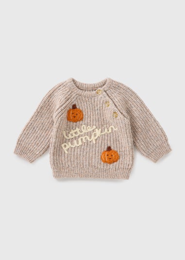 Baby Oatmeal Little Pumpkin Jumper (Newborn-23mths)