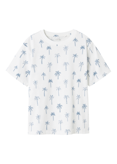 Name It Boys White Palm Tree T-Shirt (6-12yrs)