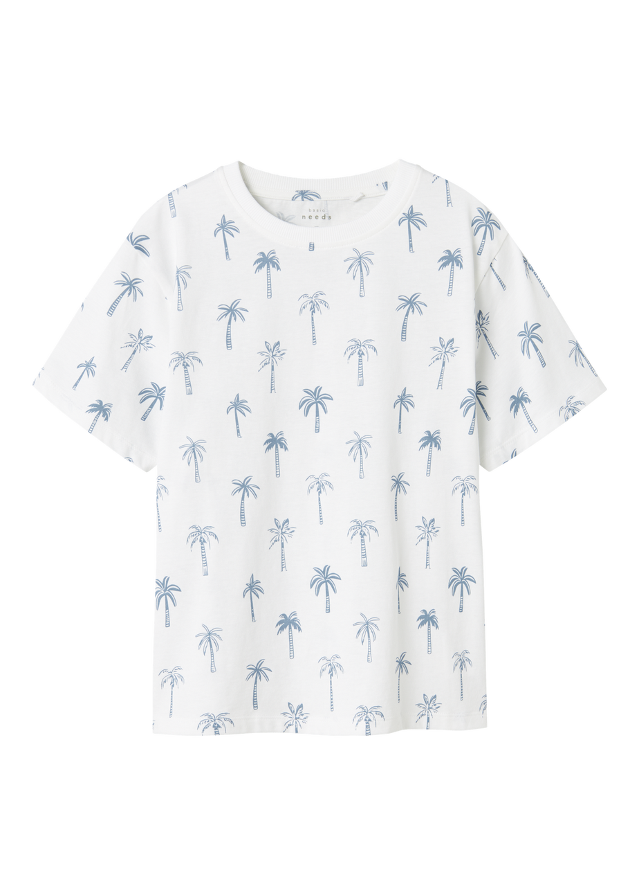 Name It Boys White Palm Tree T-Shirt (6-12yrs)