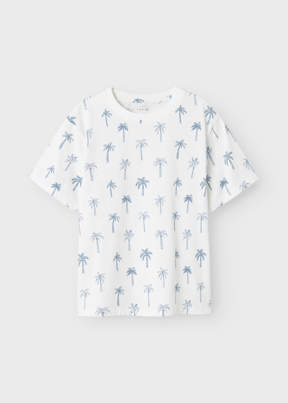Name It Boys White Palm Tree T-Shirt (6-12yrs)