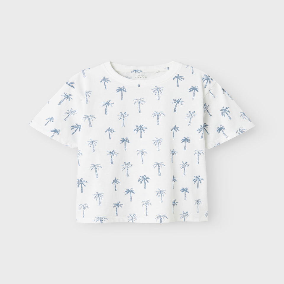 Name It Boys White Palm Tree T-Shirt (6-12yrs)