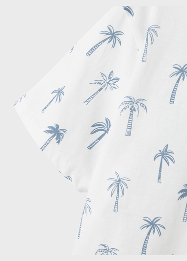 Name It Boys White Palm Tree T-Shirt (6-12yrs)