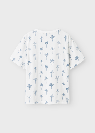 Name It Boys White Palm Tree T-Shirt (6-12yrs)