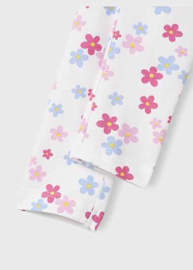 Name It Girls White Floral Leggings (1.5-6yrs)