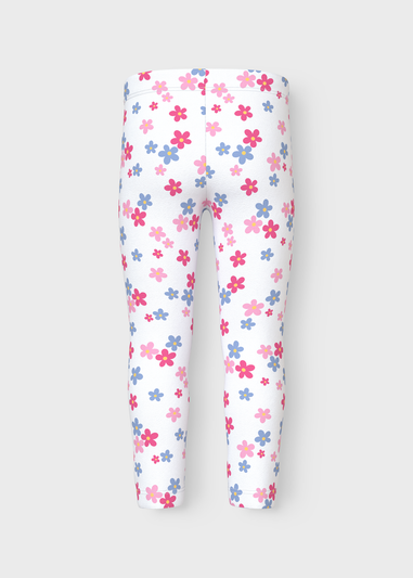 Name It Girls White Floral Leggings (1.5-6yrs)