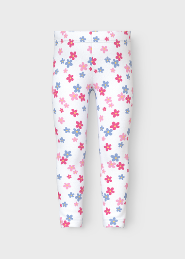 Name It Girls White Floral Leggings (1.5-6yrs)