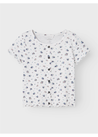 Name It White Floral Top (6-12yrs)
