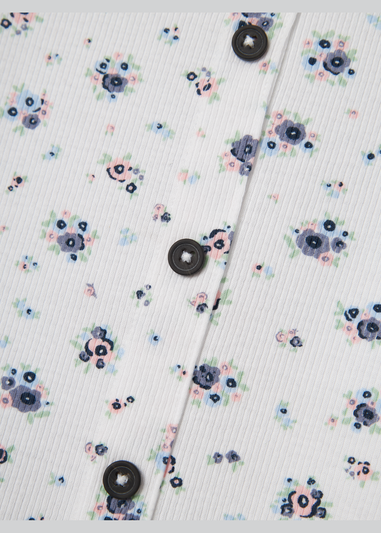 Name It White Floral Top (6-12yrs)