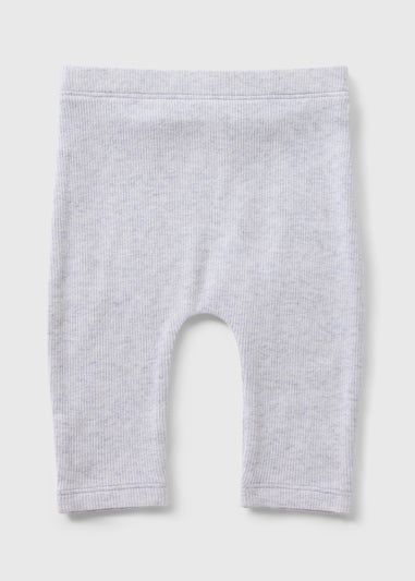 Baby Grey Ribbed Leggings (Newborn-23mths)