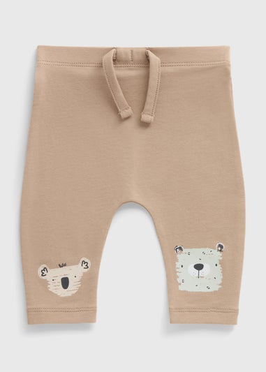 Baby Beige Animal Print Leggings (Newborn-23mths)