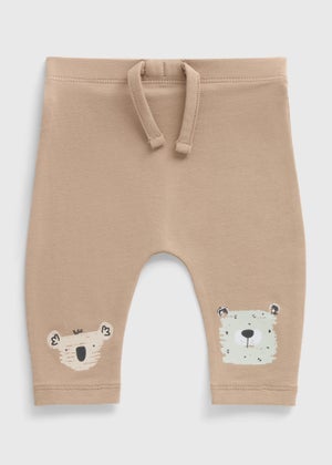 Baby Beige Animal Print Leggings (Newborn-23mths)