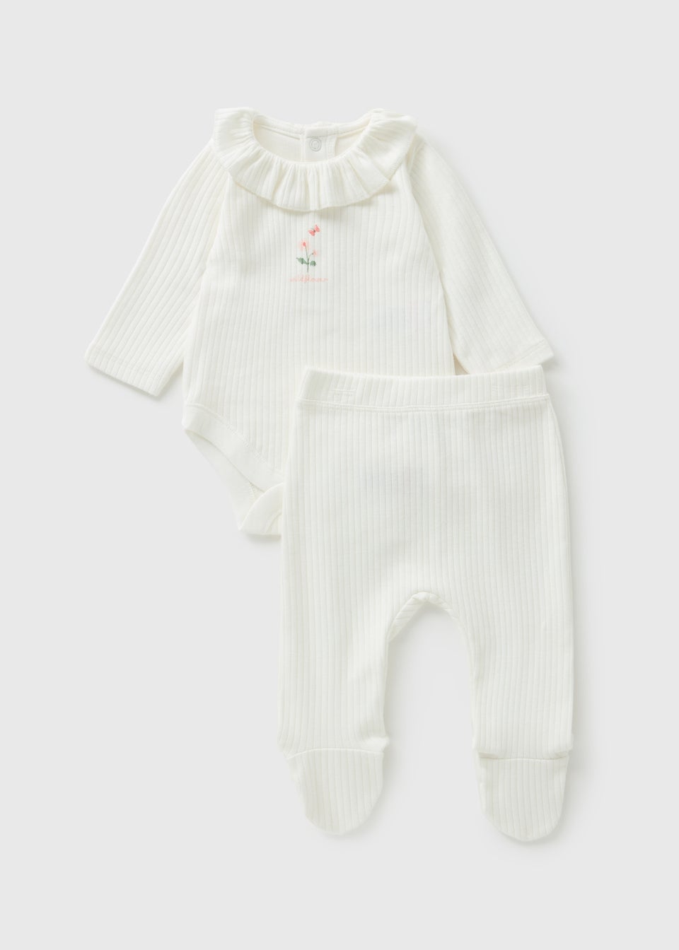 Baby Cream Frill Set (Newborn–18mths)