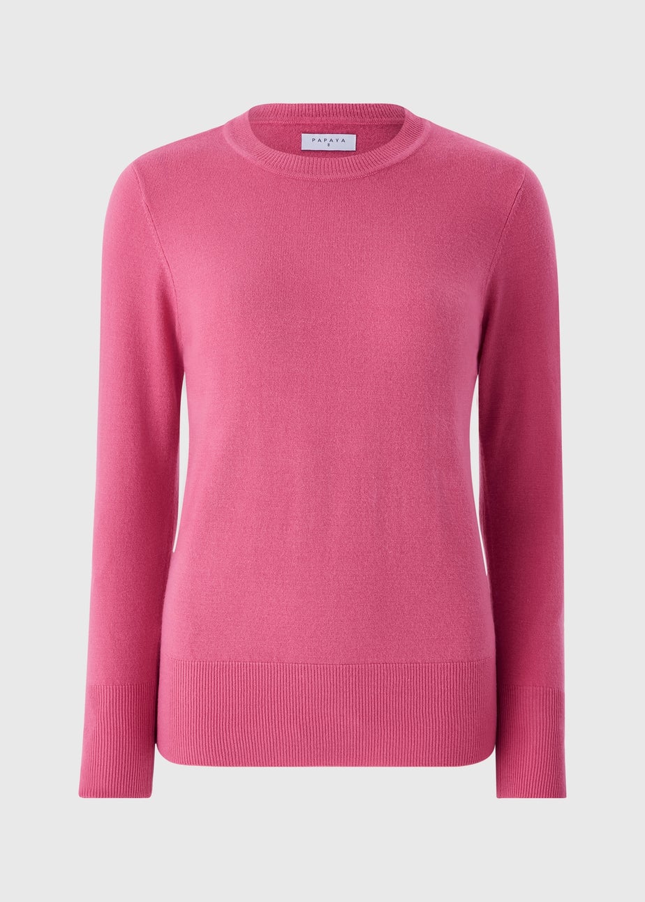 Pink Soft Touch Crew Neck Jumper
