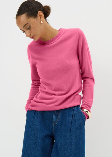 Pink Soft Touch Crew Neck Jumper