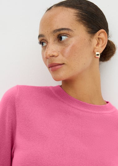 Pink Soft Touch Crew Neck Jumper