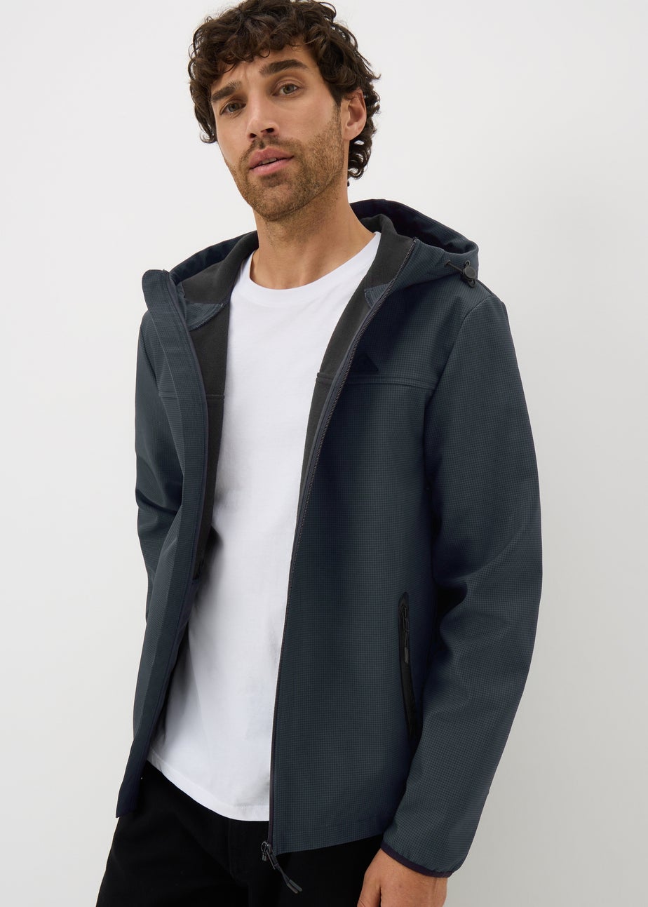 Showerproof Black Shell Hooded Jacket