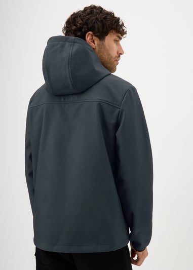 Showerproof Black Shell Hooded Jacket