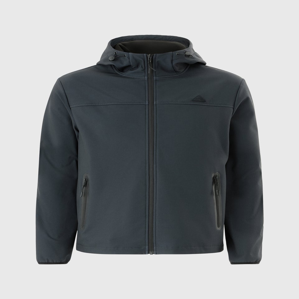 Showerproof Black Shell Hooded Jacket