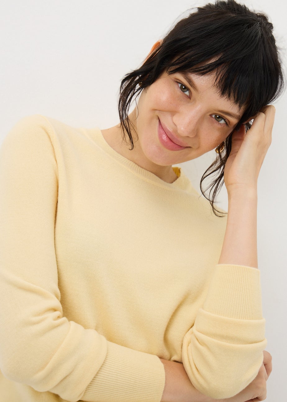 Yellow Soft Crew Jumper