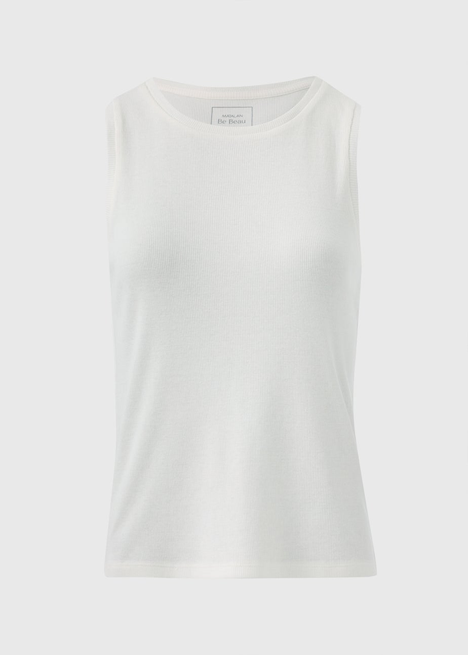 Cream Ribbed Pyjama Vest