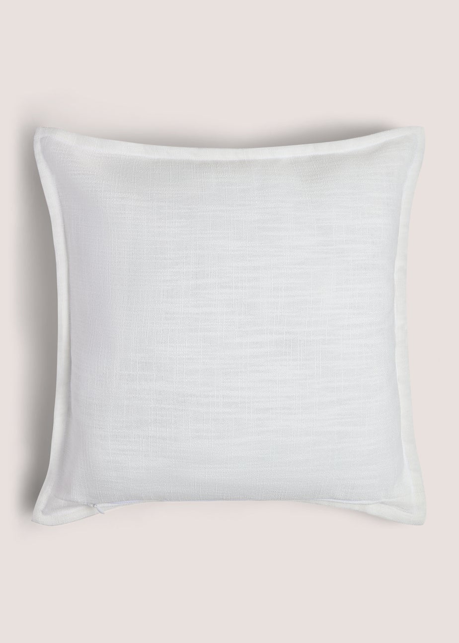 White Pumpkin Stitch Cushion