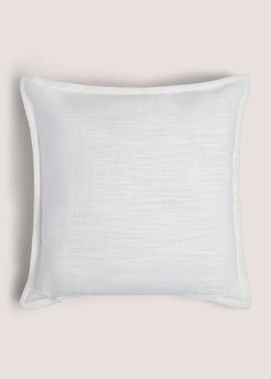 White Pumpkin Stitch Cushion