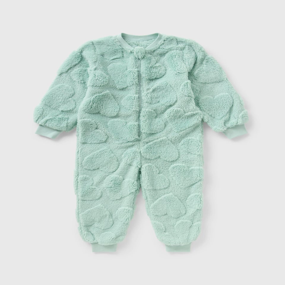 Girls Sage Heart Onesie (1-7yrs)