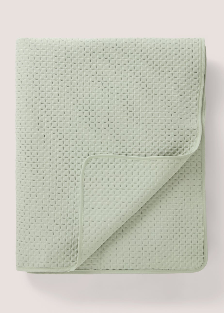 Green Washed Bedspread