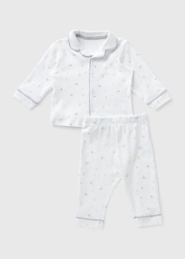 Baby Grey Star Pyjama Set (Newborn-23mths)