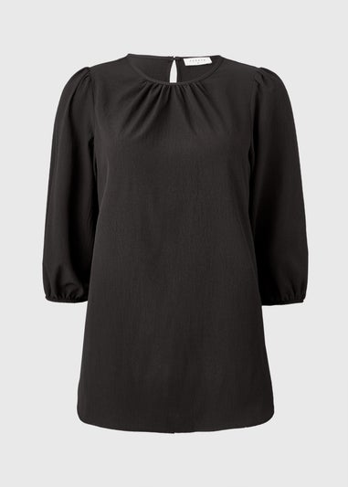 Black Longline Blouse