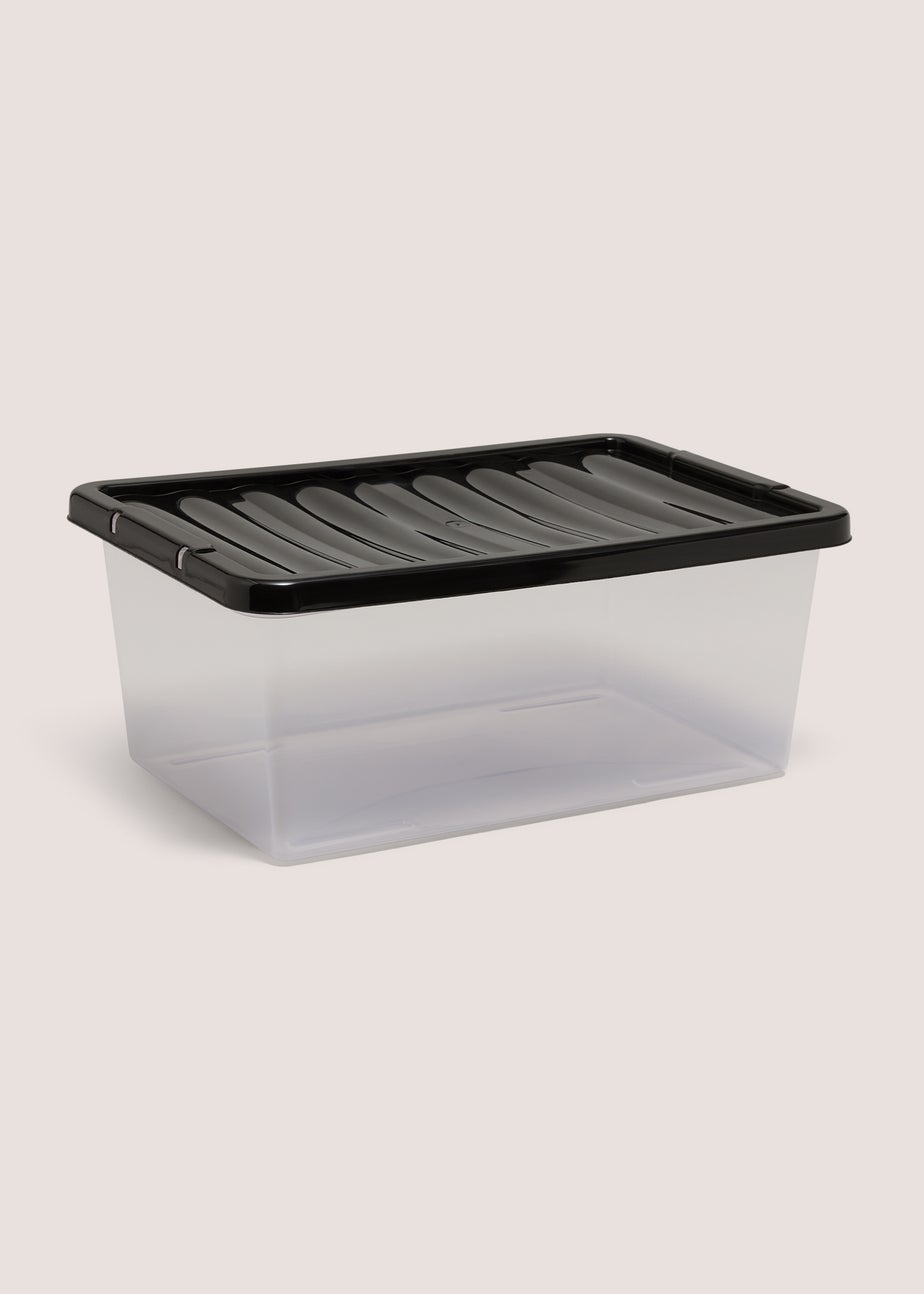 Black Storage Box - 12 Litres