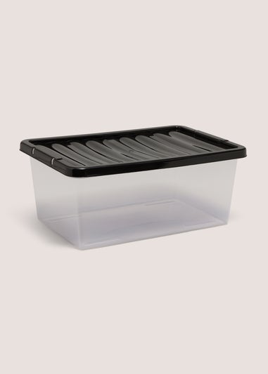 Black Storage Box - 12 Litres