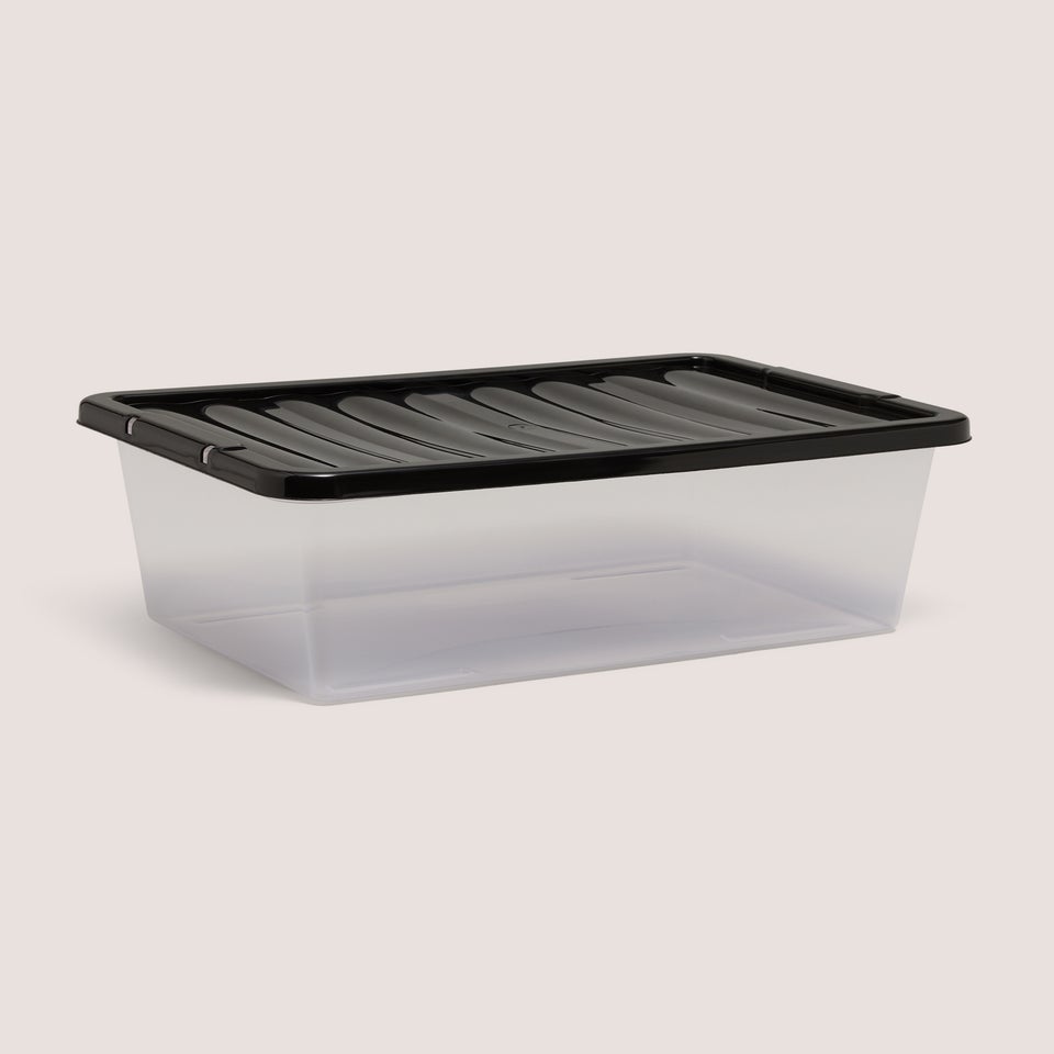 Black Storage Box - 12 Litres