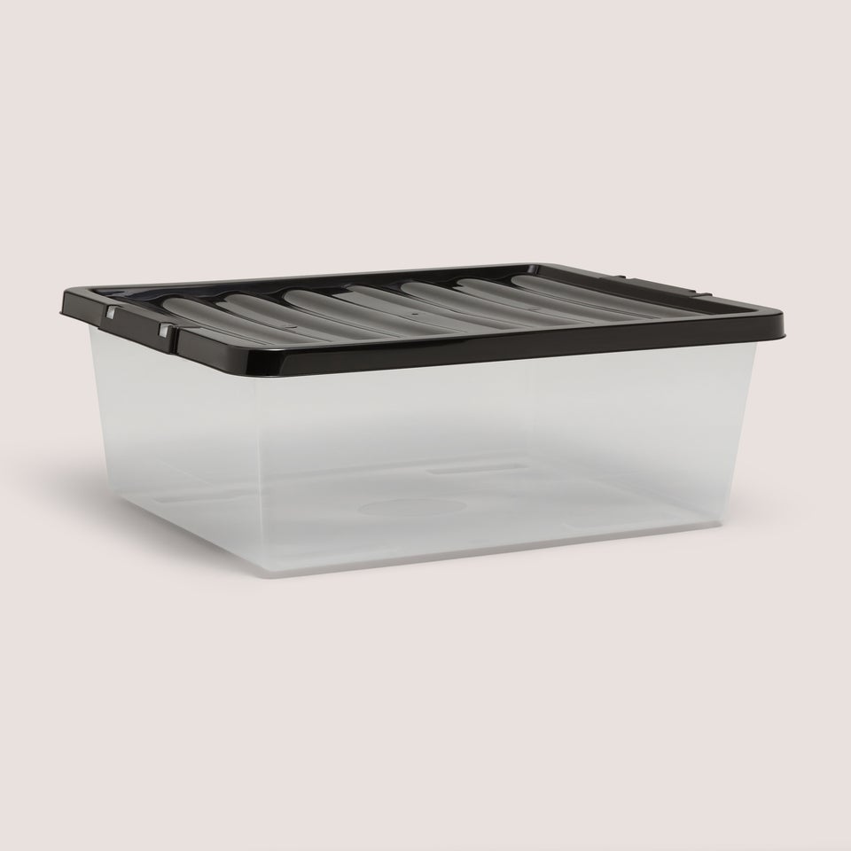 Black Storage Box - 27 Litres