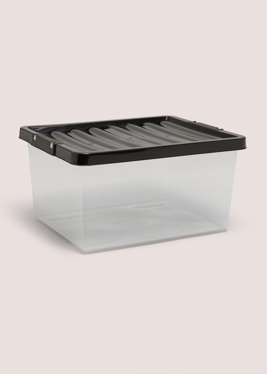 Black Storage Box - 27 Litres