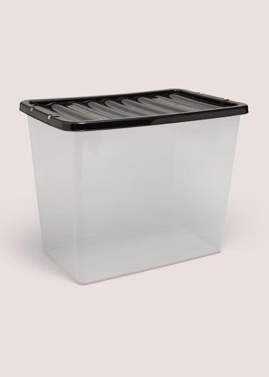 Black Storage Box - 80 Litres