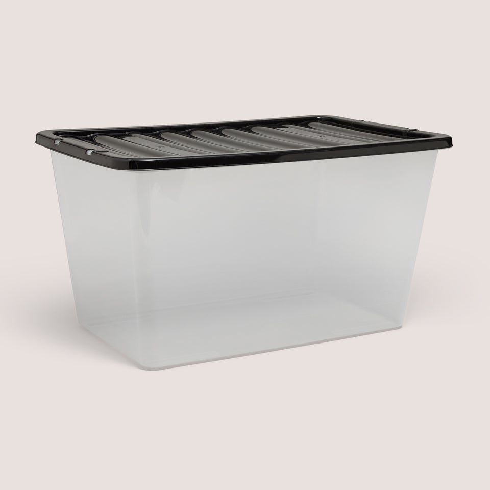 Black Storage Box - 80 Litres