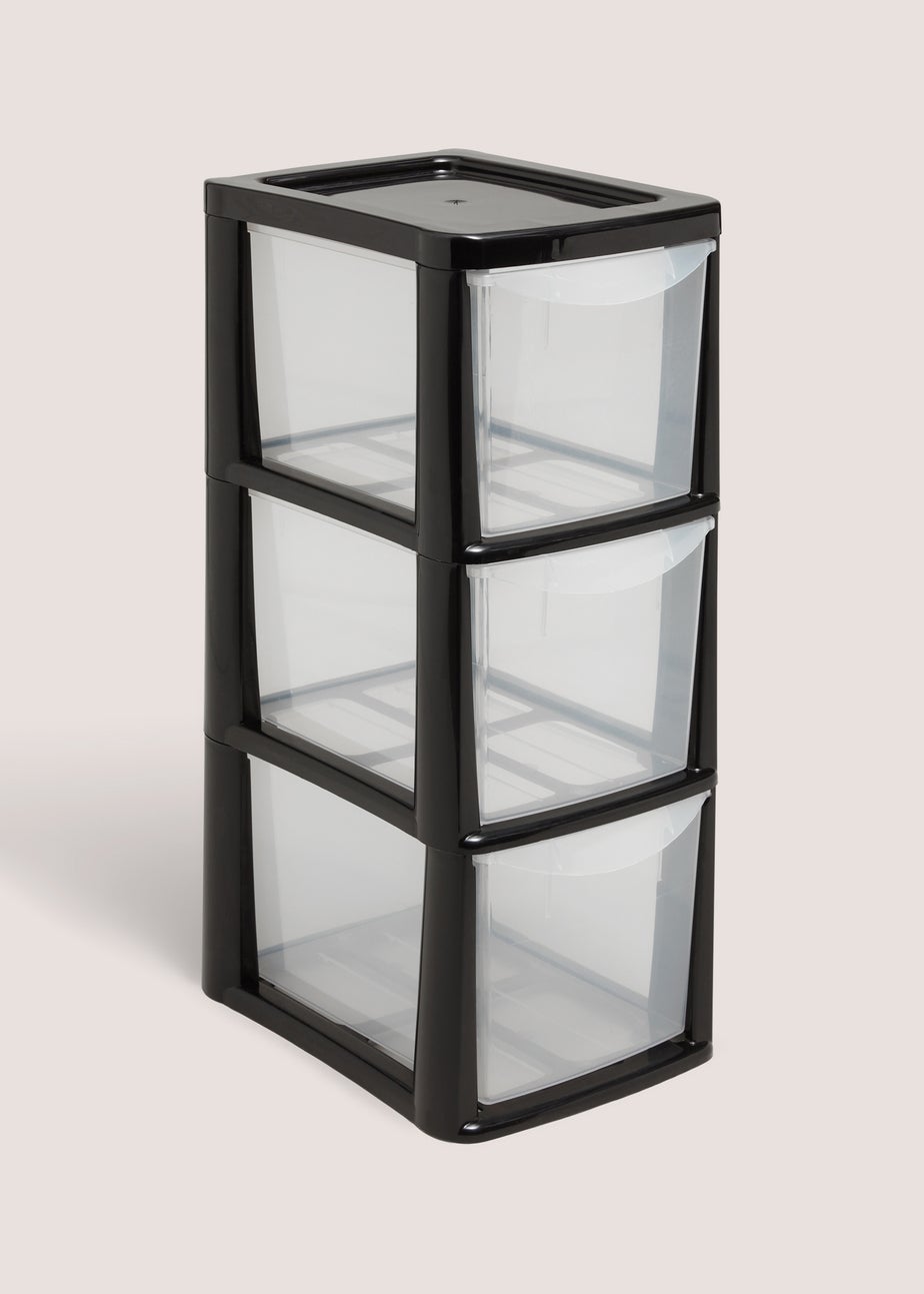 Black Small Drawer Tower