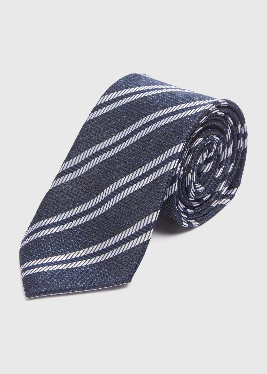 Taylor & Wright Navy Stripe Tie