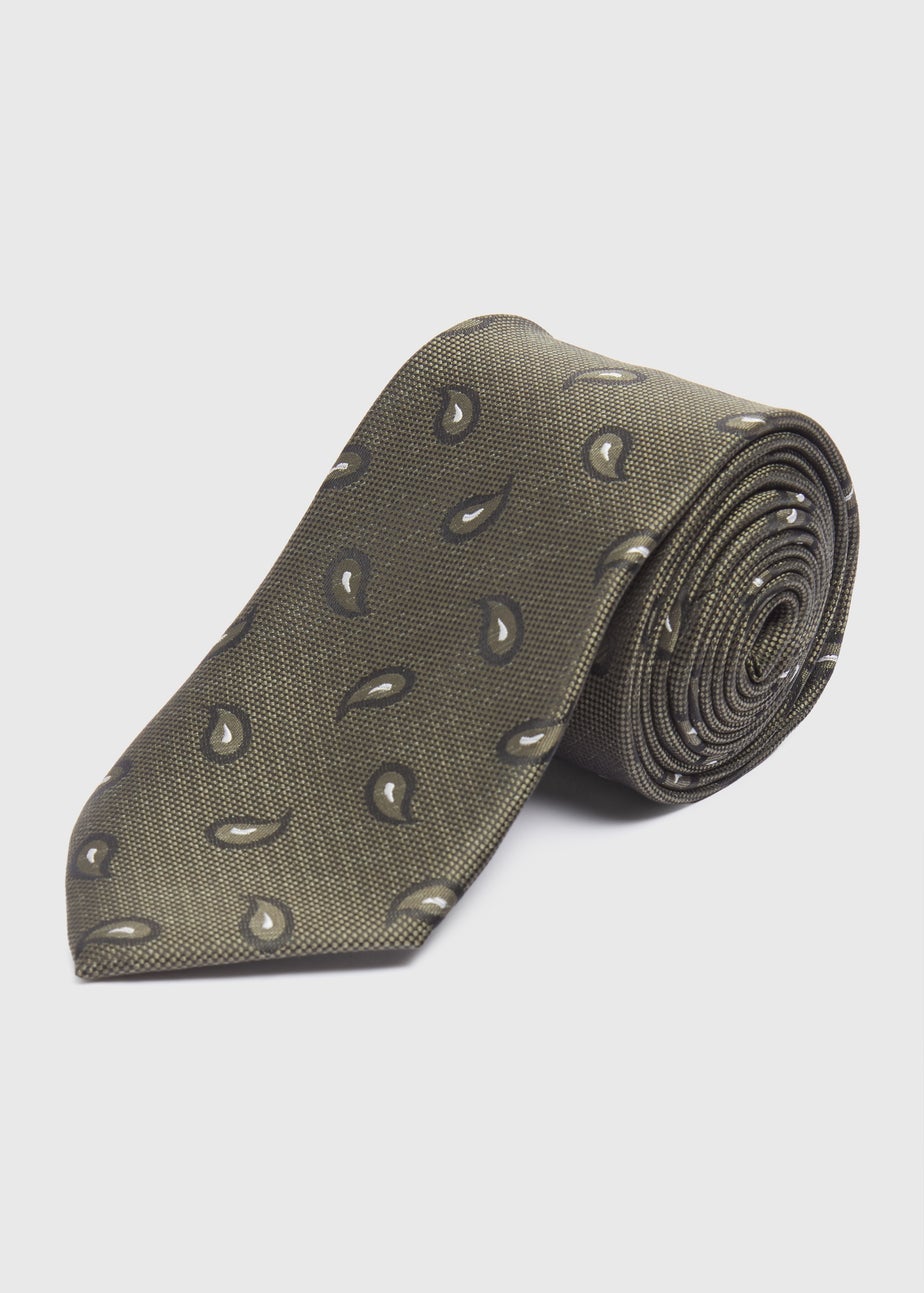 Taylor & Wright Green Paisley Tie