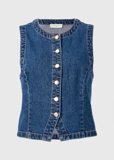 Darkwash Denim Waistcoat