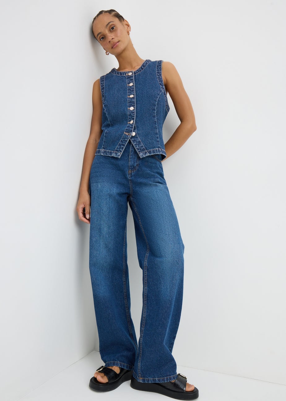 Darkwash Denim Waistcoat