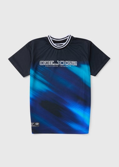 Boys Blue Sports Galaxy T-Shirt (7-15yrs)