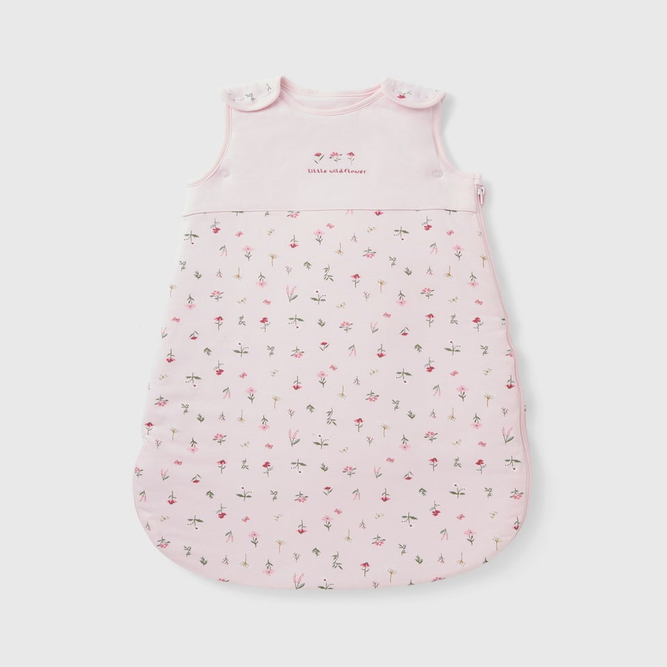 Baby Pink Floral Sleeping Bag (Newborn-18mths)