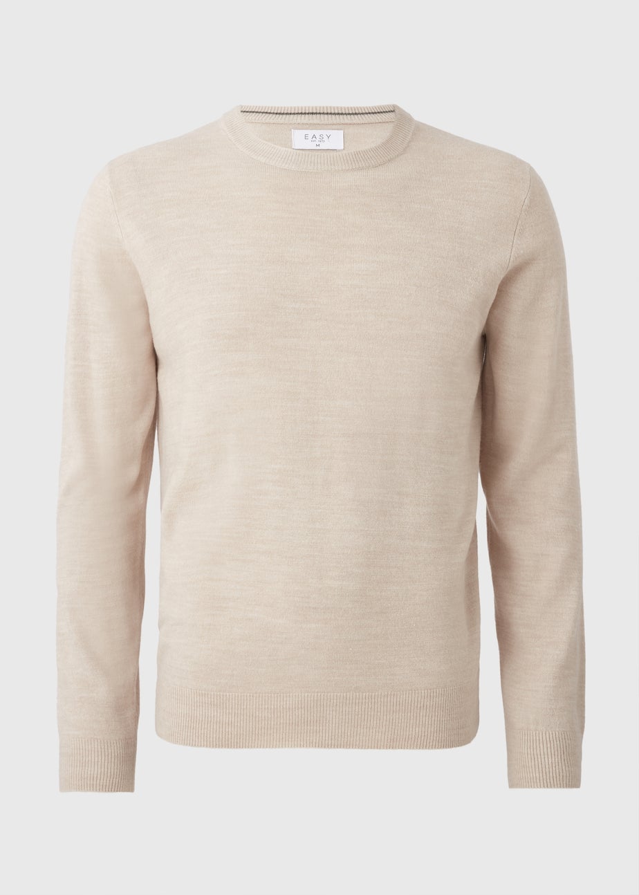 Stone Soft Touch Crew Neck Jumper