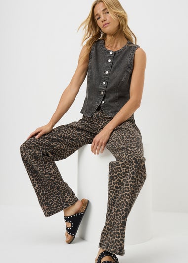 Grey Denim Waistcoat