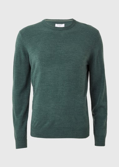 Green Soft Touch Crew Neck Jumper