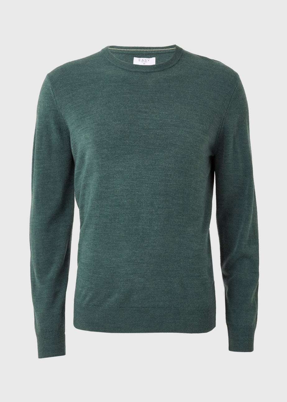 Green Soft Touch Crew Neck Jumper
