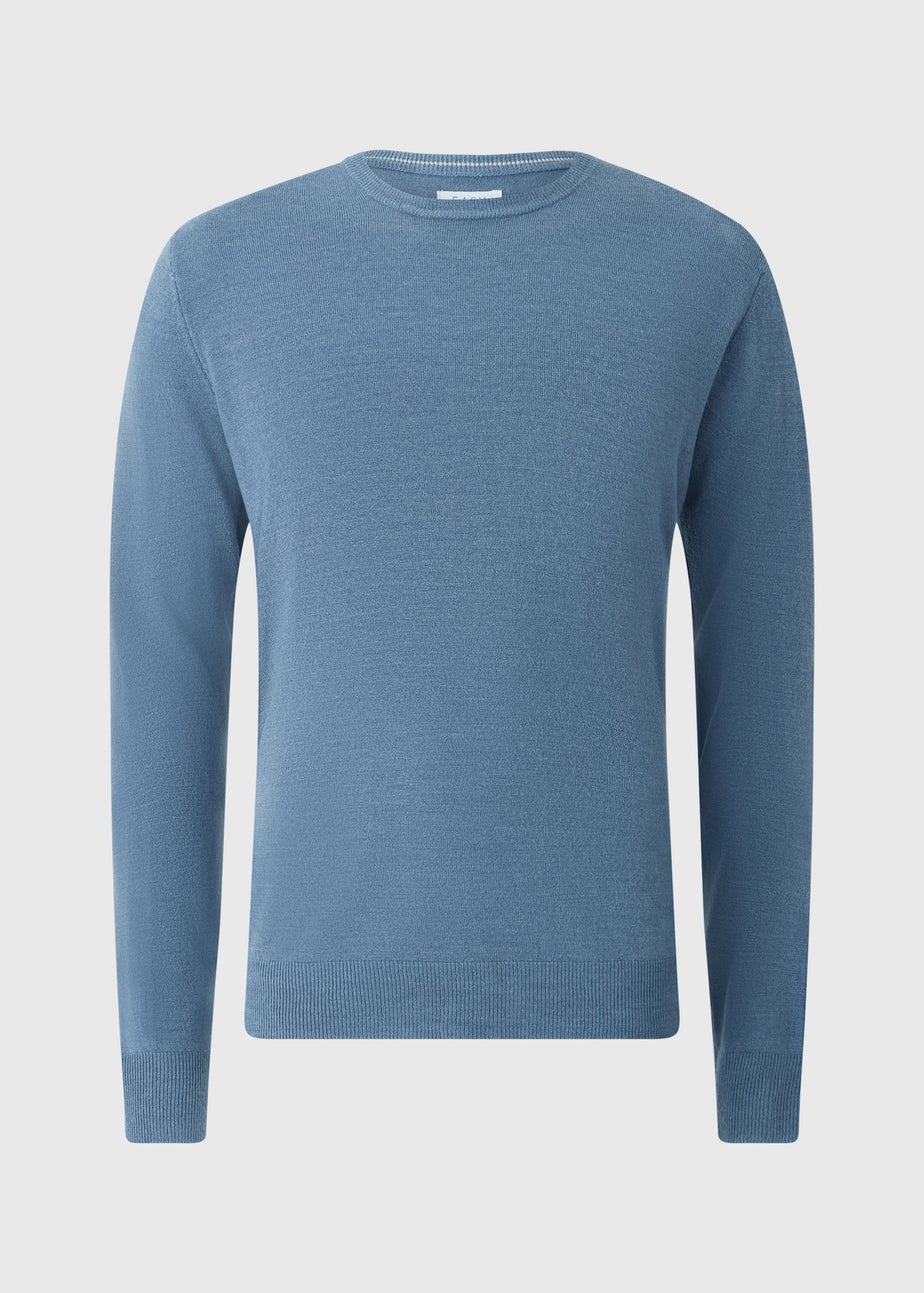 Blue Soft Touch Crew Jumper